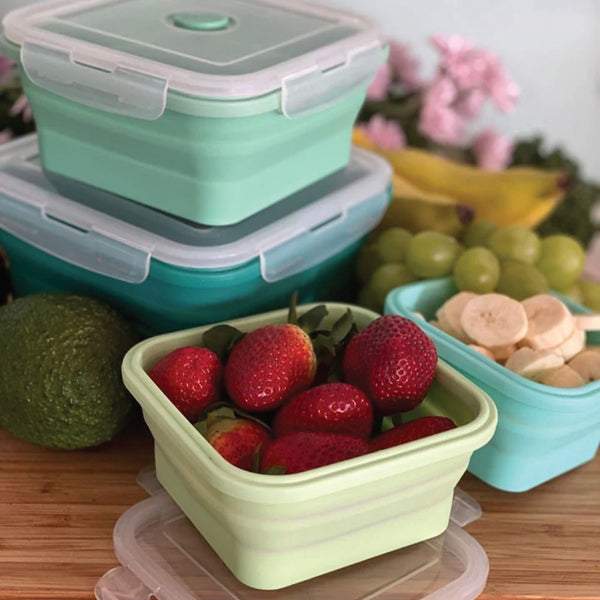 Silicone Food Containers Lids  Silicone Food Storage Containers - Silicone  Meal Prep - Aliexpress