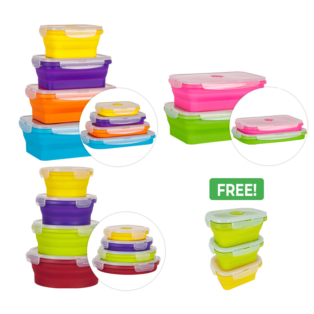 Family Pack + FREE Snack Pack Set - Flat Stacks USA