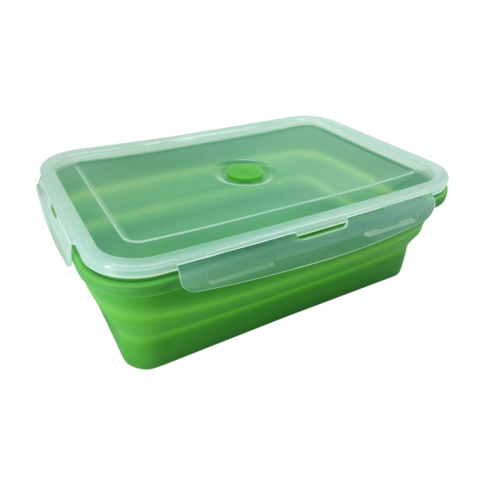CCyanzi Green Round Collapsible Food Containers Collapsible