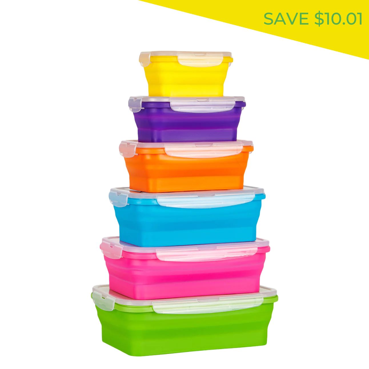 Silicone Storage Containers, L/XL (set of 2)