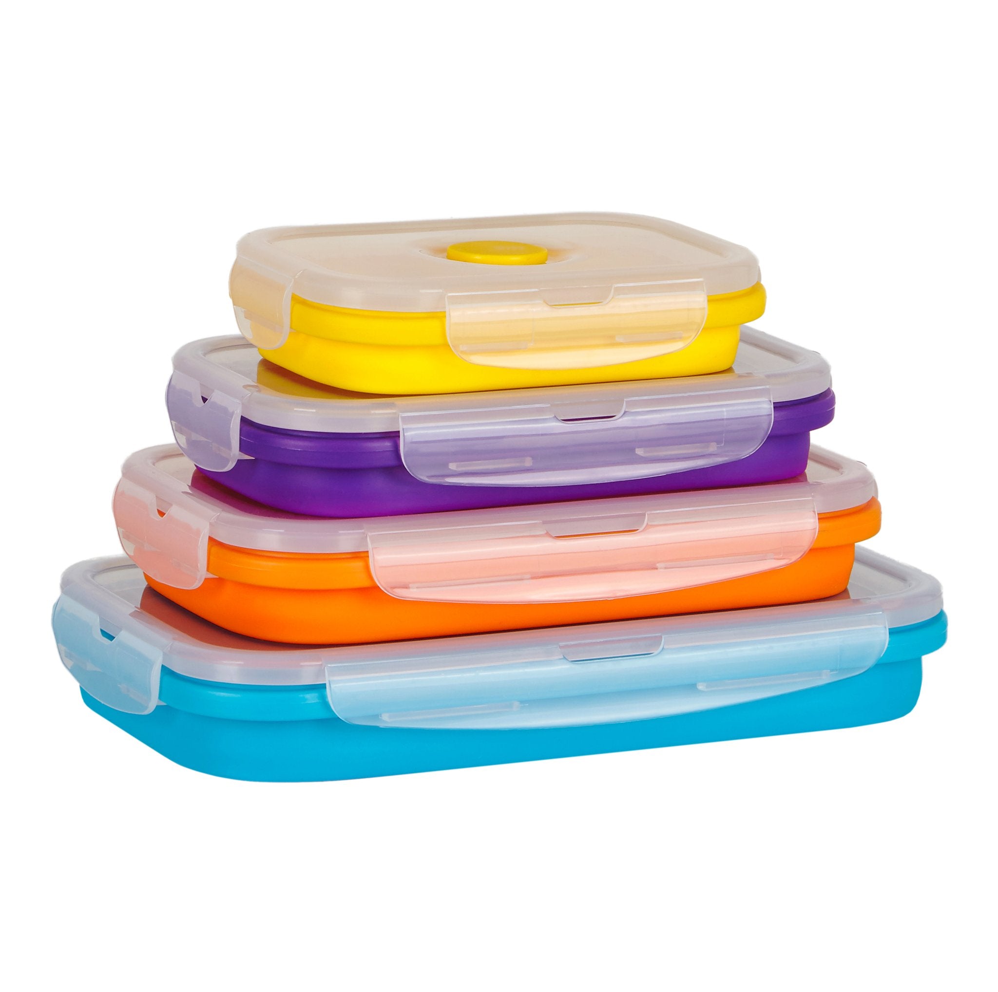 4 Pack Snack Containers Food Storage Containers Set Lunch Meal